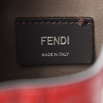 Fendi Vitello Liberty F is Fendi FF 1974 Embossed Mini Mon Tresor Bucket Bag Fragola 6 of 10