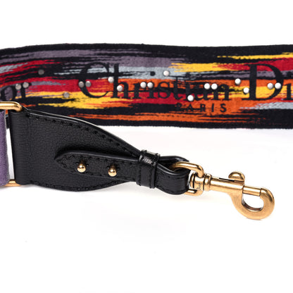 Christian Dior Canvas Embroidered Studded Rainbow Shoulder Strap 4 of 6