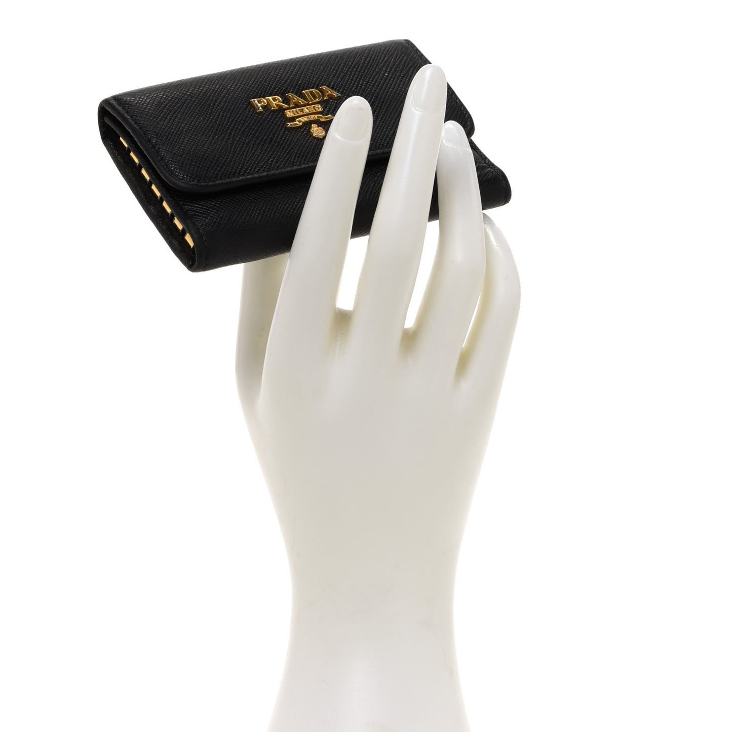 Tessuto Nylon 6 Key Holder Black