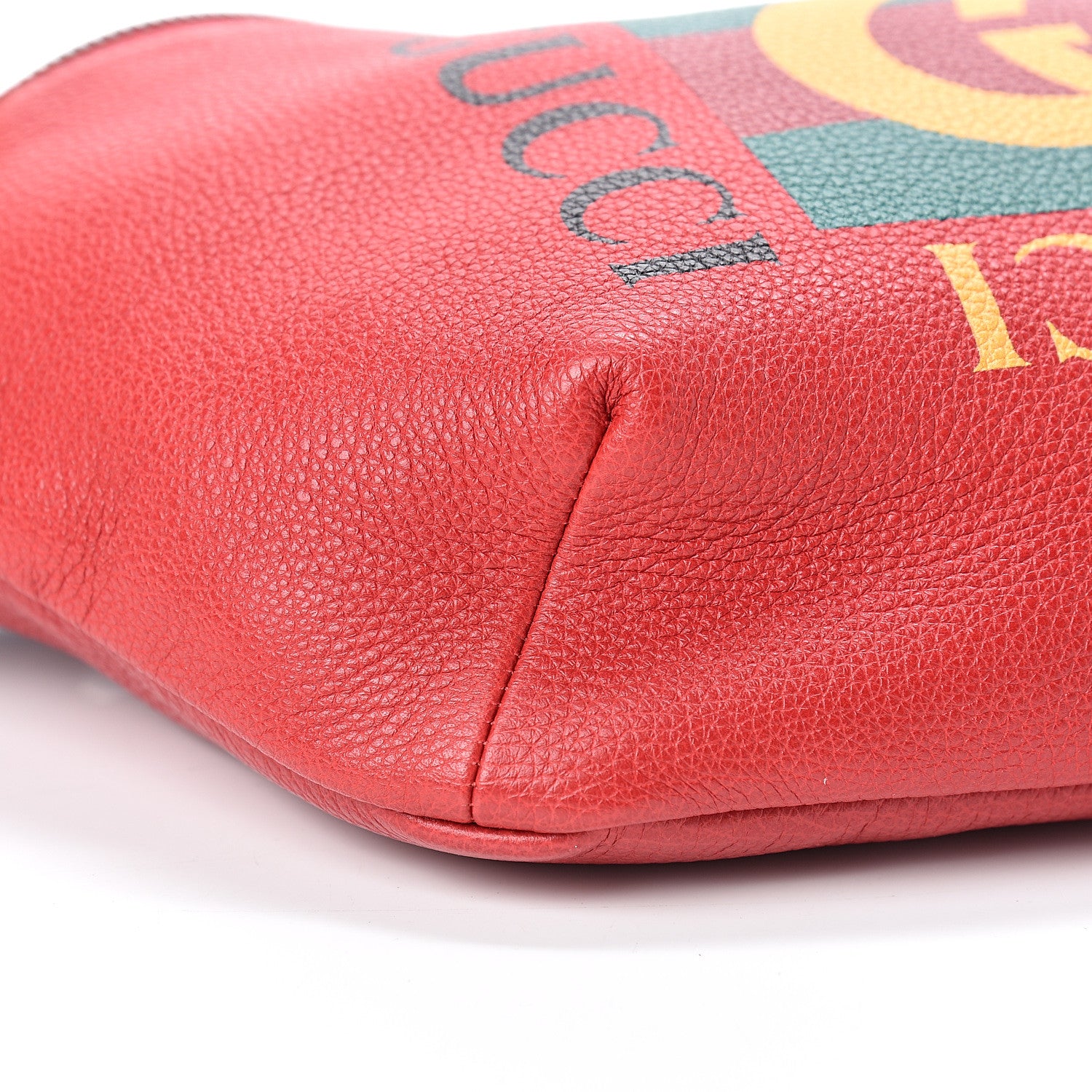 Gucci Grained Calfskin Logo Belt Bag Hibiscus Red 8 of 9