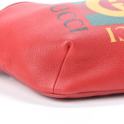 Gucci Grained Calfskin Logo Belt Bag Hibiscus Red 8 of 9