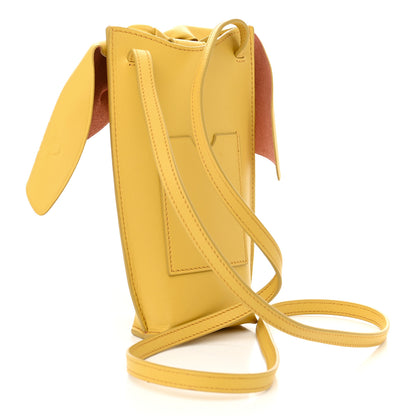 Loewe Calfskin Bunny Pouch Crossbody Bag Mustard 3 of 11