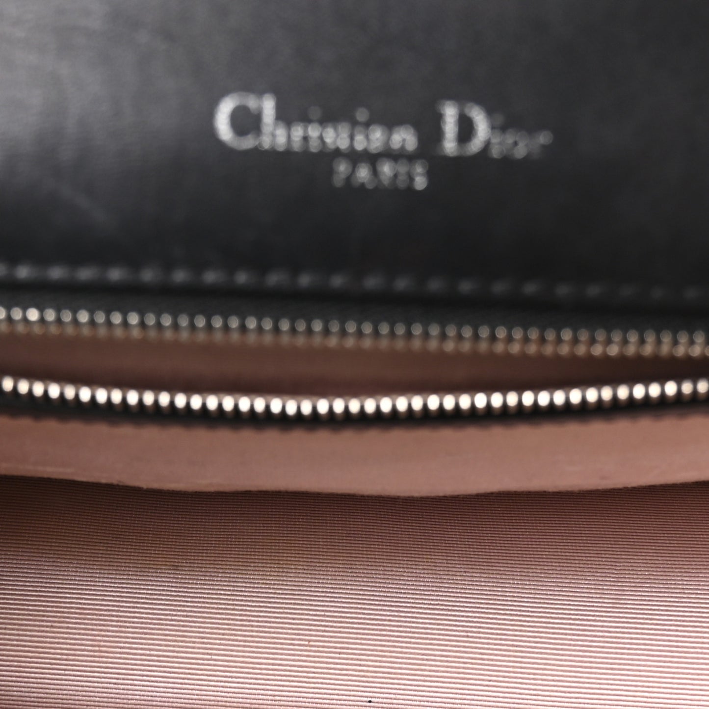 Patent Medium Diorama Flap Bag Black
