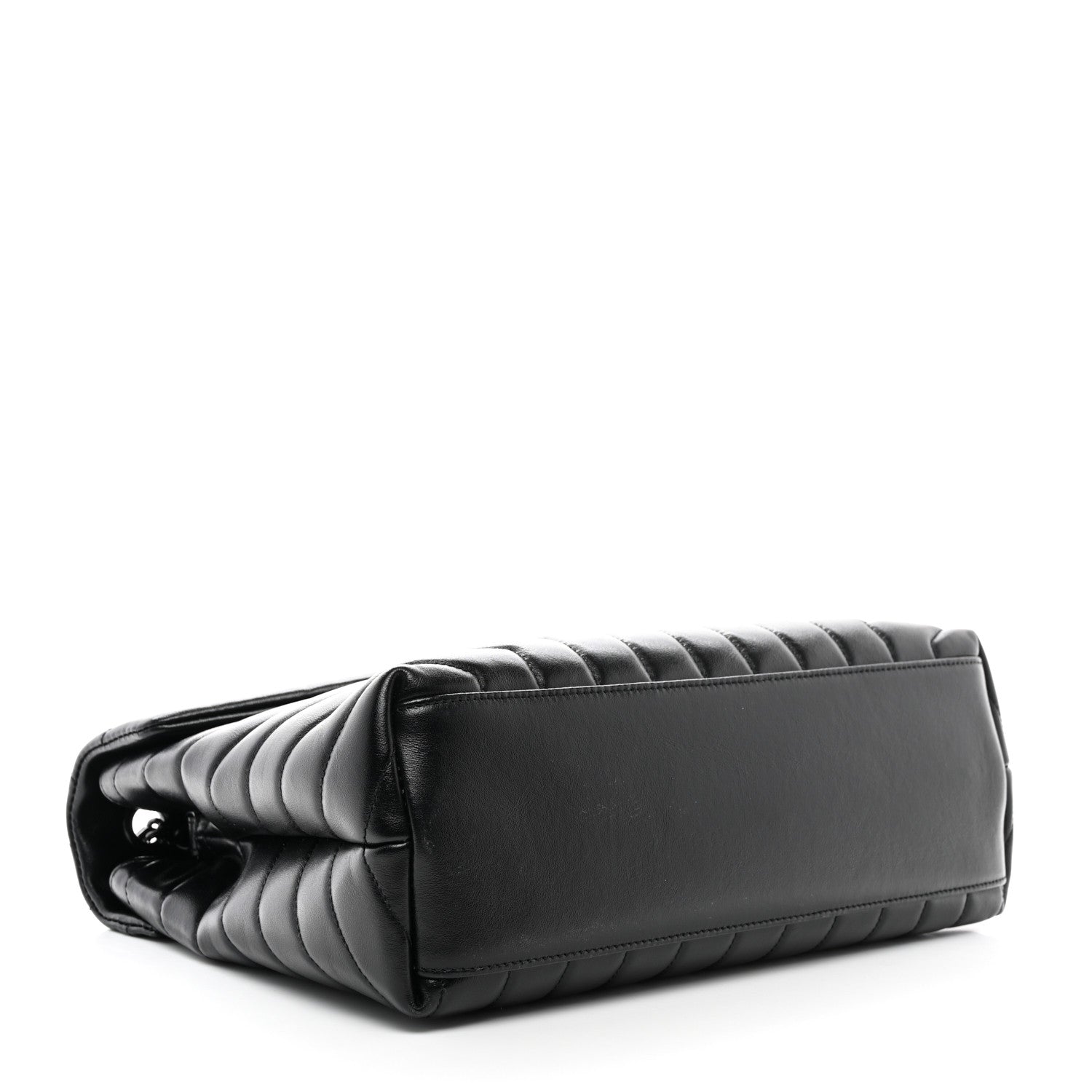 Saint Laurent Calfskin Y Quilted Monogram Monochrome Medium Loulou Chain Satchel Black 4 of 12