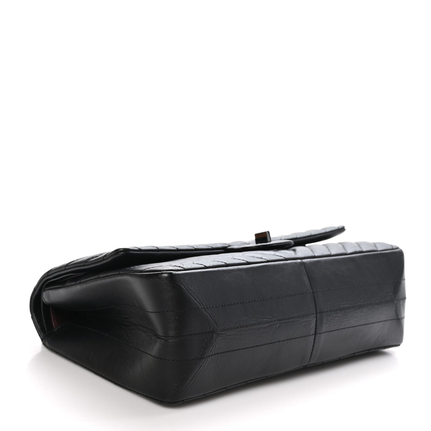 Aged Calfskin Chevron Quilted 2.55 Reissue 226 So Black