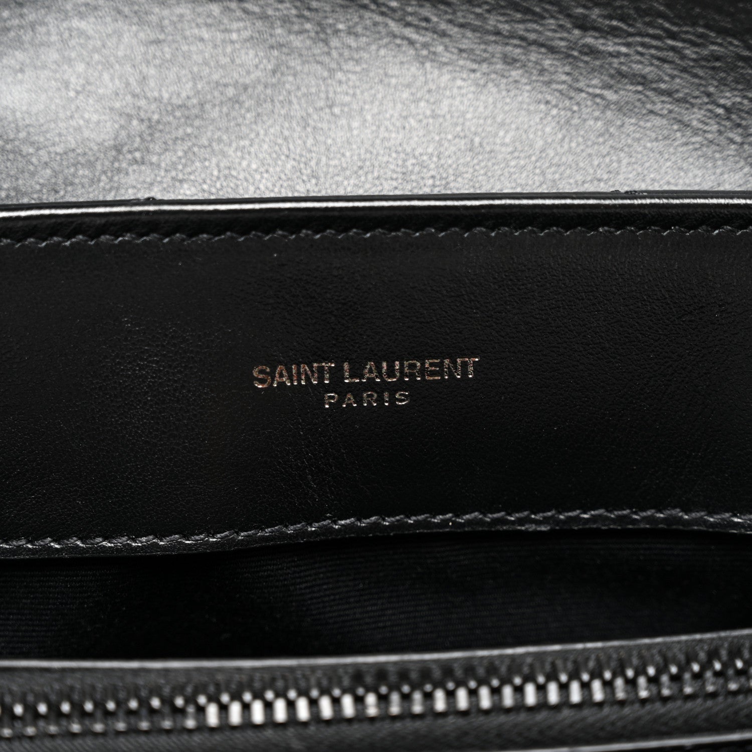 Saint Laurent Calfskin Y Quilted Monogram Monochrome Small Loulou Chain Satchel Black 6 of 11
