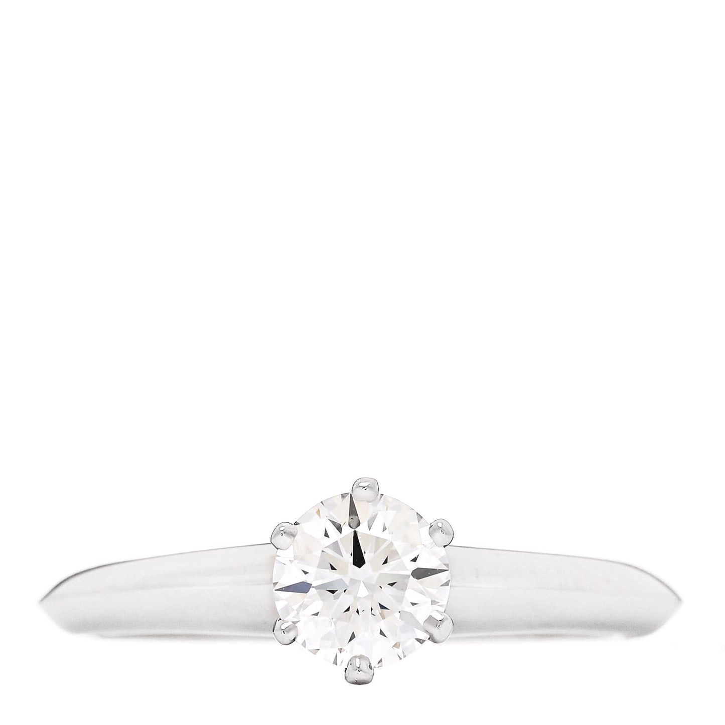 Platinum Diamond .52ct Solitaire Engagement Ring 52 6