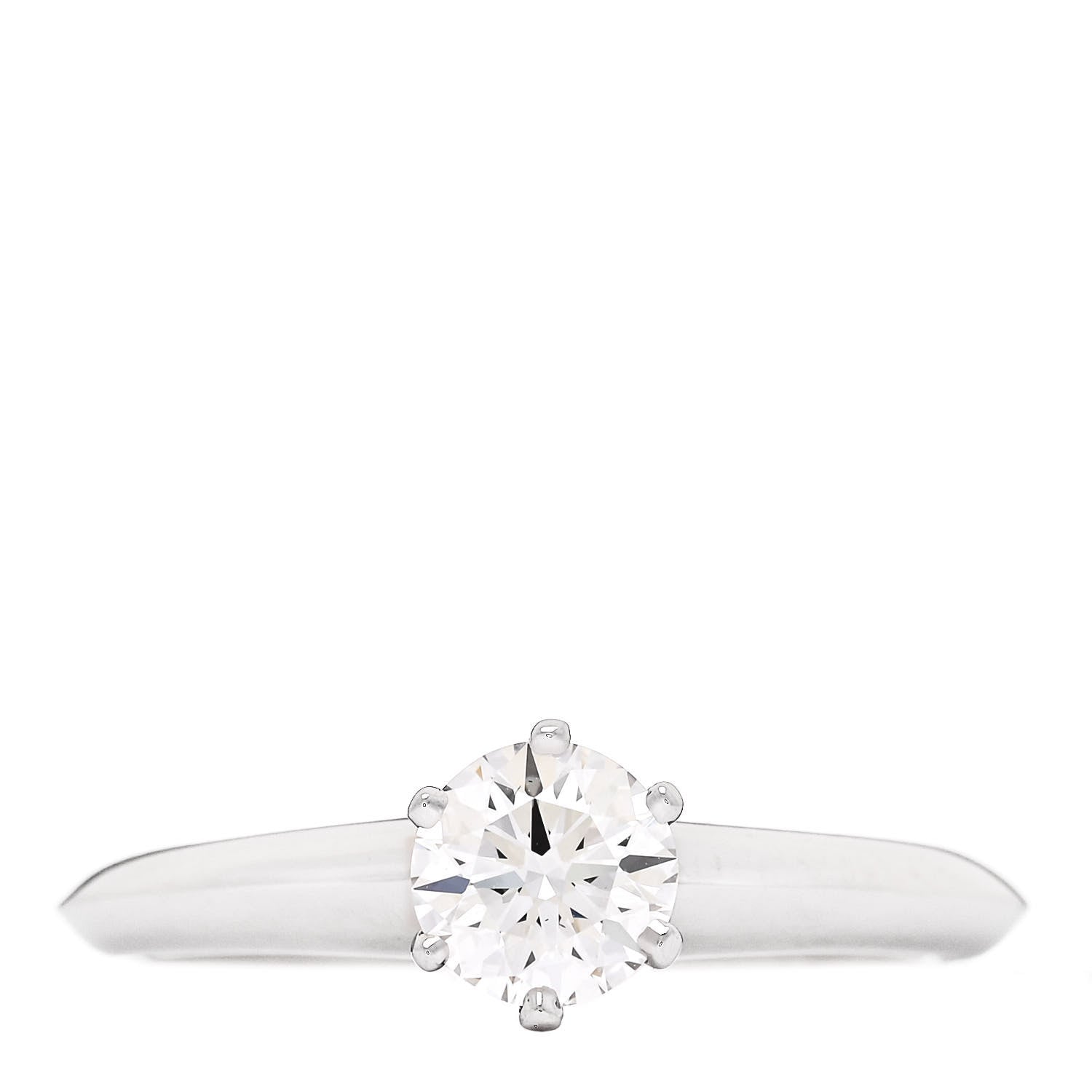 Tiffany Platinum Diamond .52ct Solitaire Engagement Ring 52 6 1 of 6