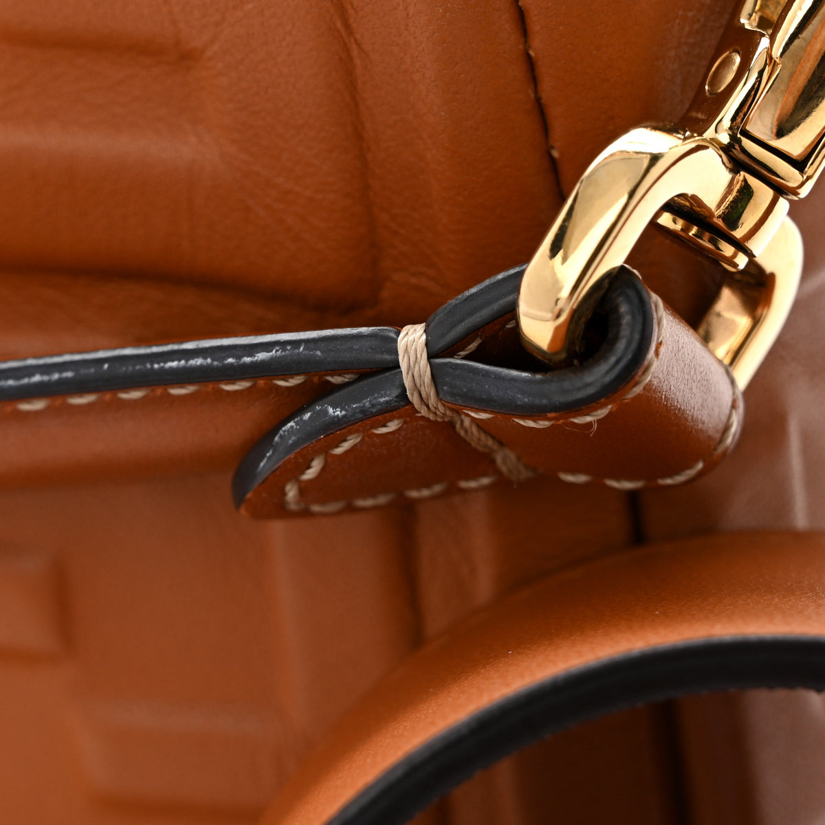 Nappa FF 1974 Embossed Baguette Coloniale
