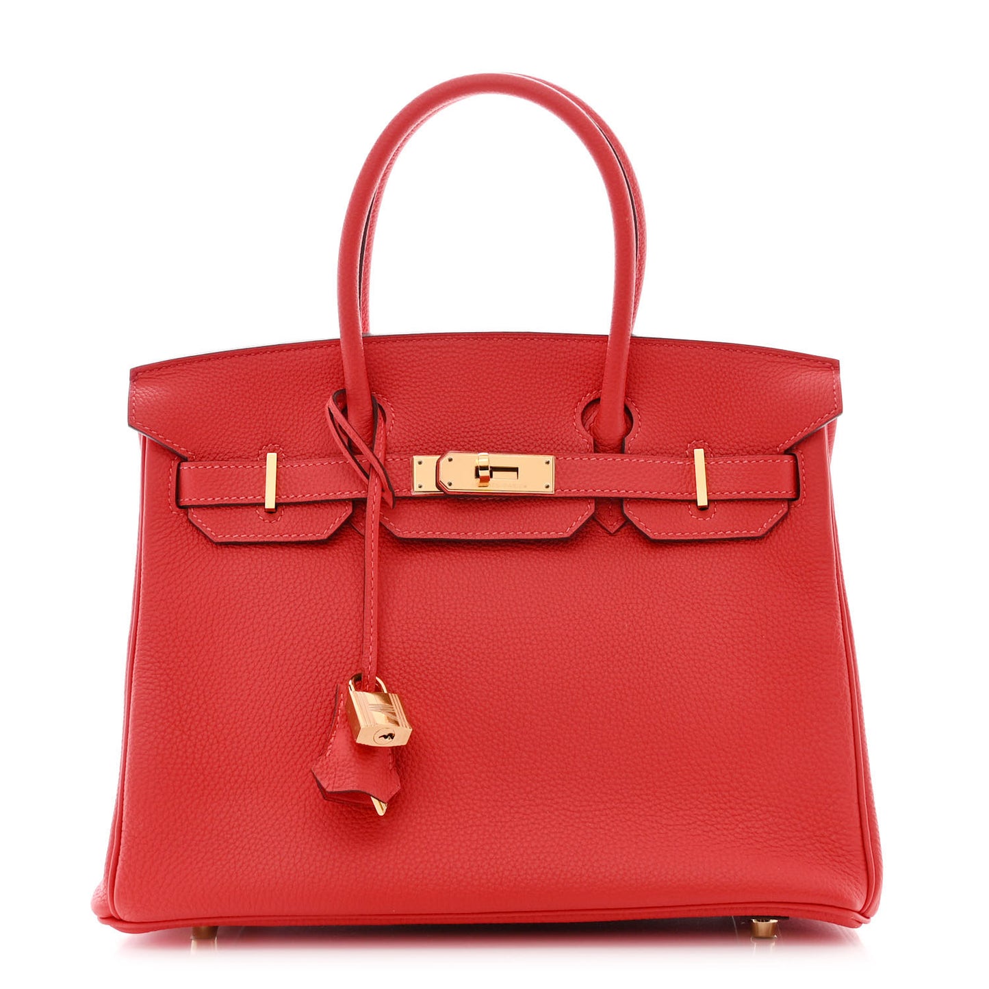 Togo Birkin 30 Rouge Pivoine