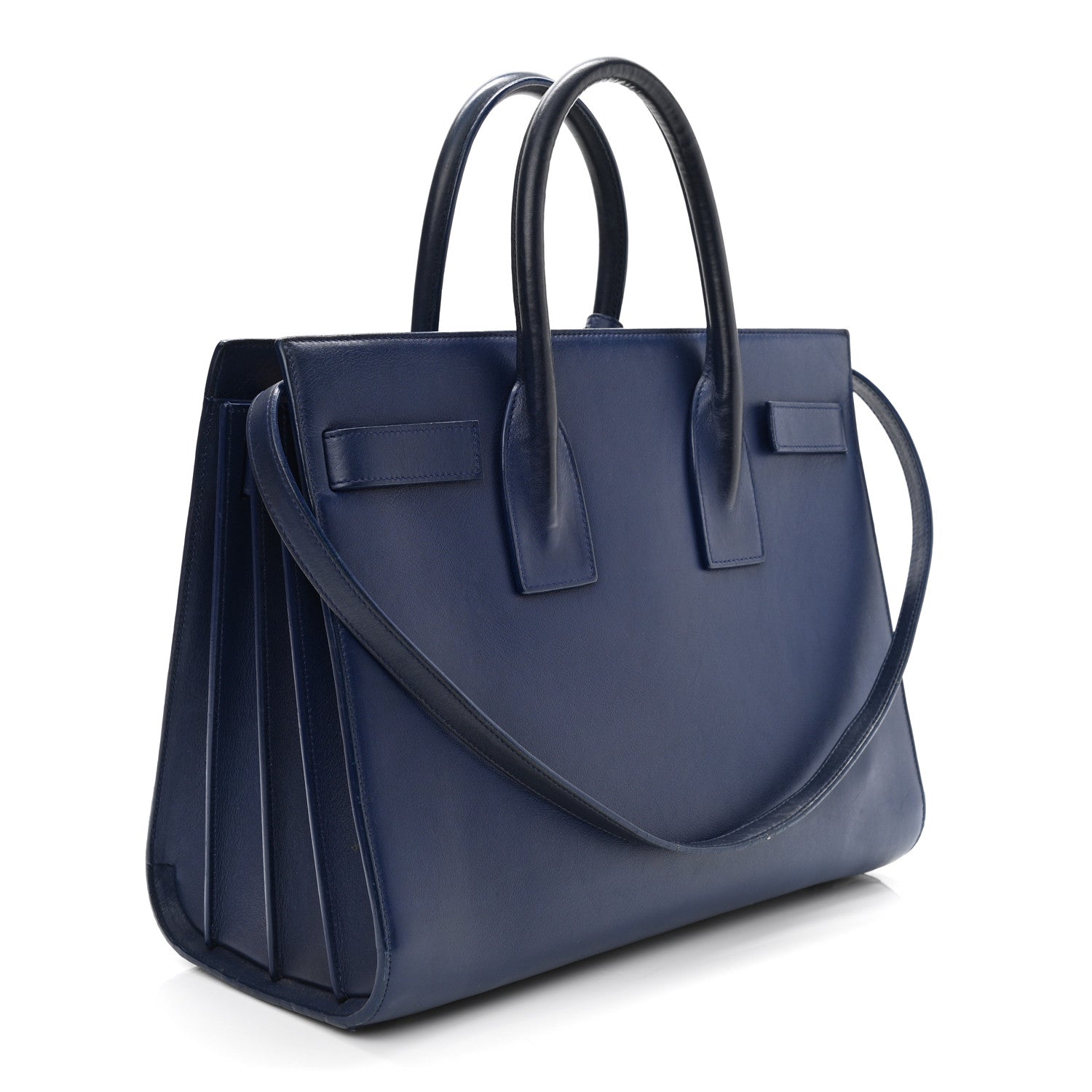 Saint Laurent Calfskin Small Sac De Jour Marine 2 of 14