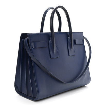 Saint Laurent Calfskin Small Sac De Jour Marine 2 of 14