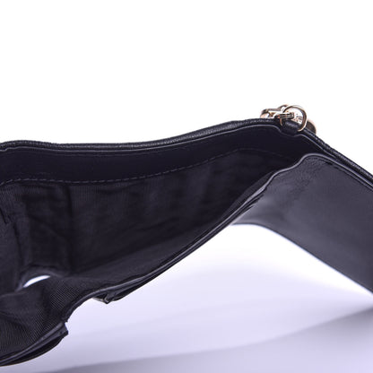 Christian Dior Lambskin Cannage Lady Dior Lotus Wallet Black 6 of 9
