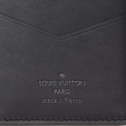 Louis Vuitton Calfskin Monogram Shadow Pocket Organizer Black 6 of 6
