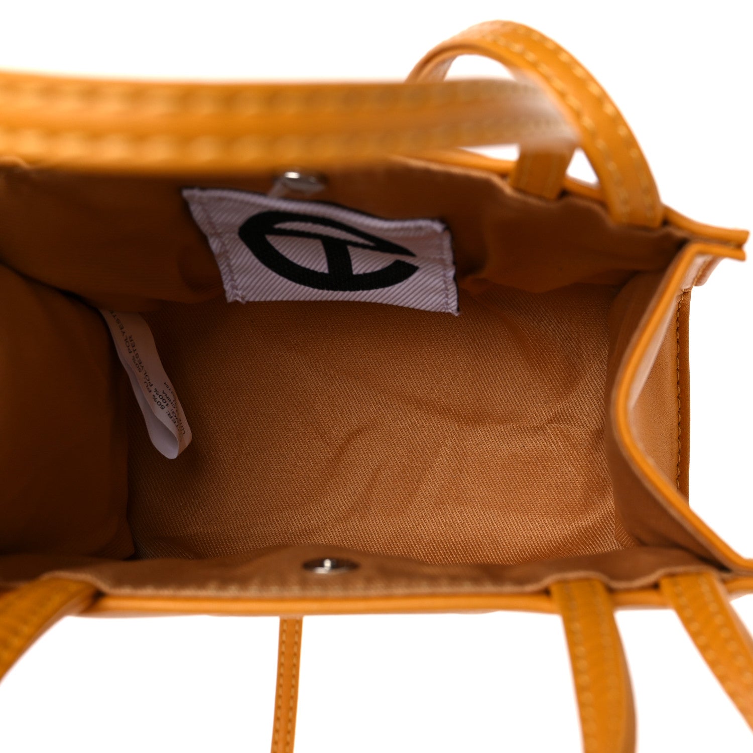 Telfar Vegan Leather Small Shopping Bag Mustard 5 of 9