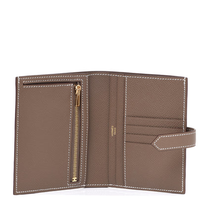 Hermes Epsom Bearn Compact Wallet Etoupe 5 of 7