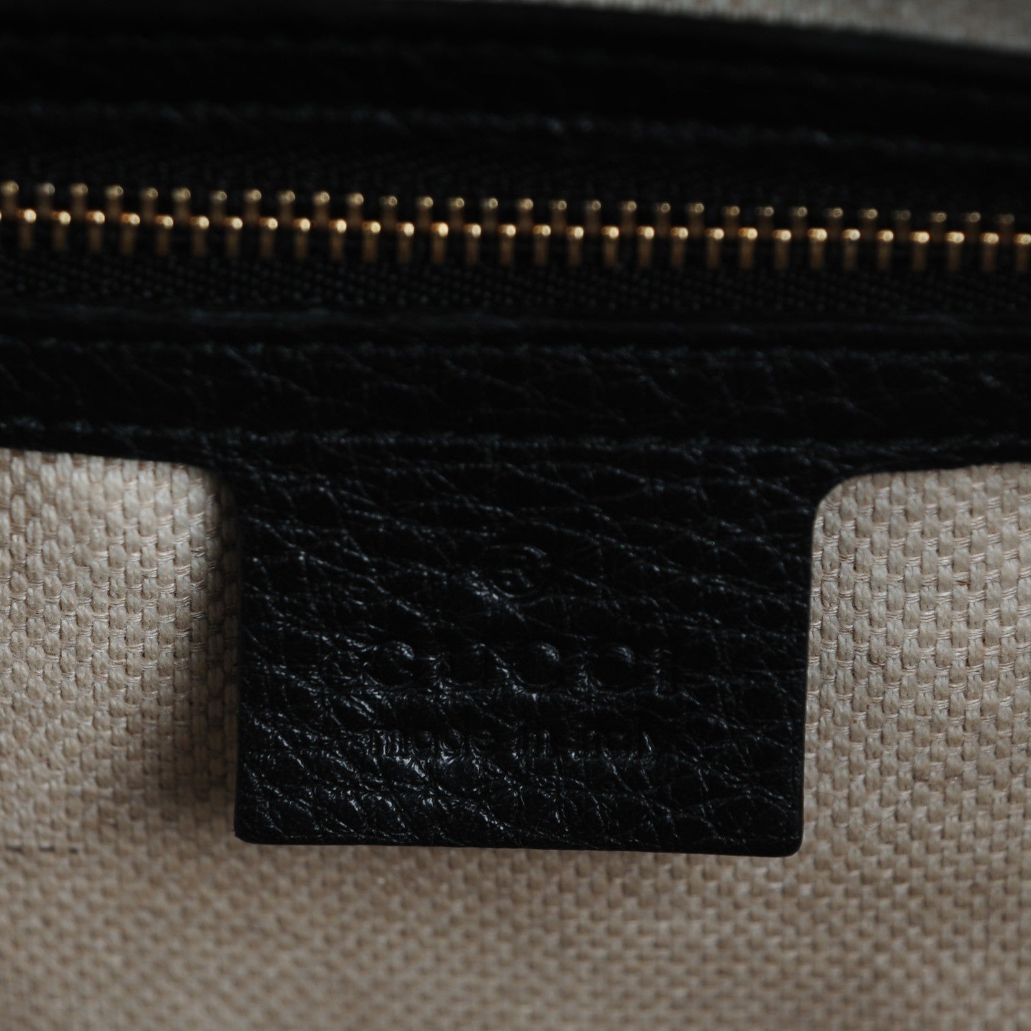 Gucci Pebbled Calfskin Medium Soho Chain Shoulder Bag Black 6 of 8