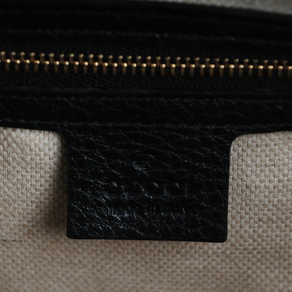Gucci Pebbled Calfskin Medium Soho Chain Shoulder Bag Black 6 of 8