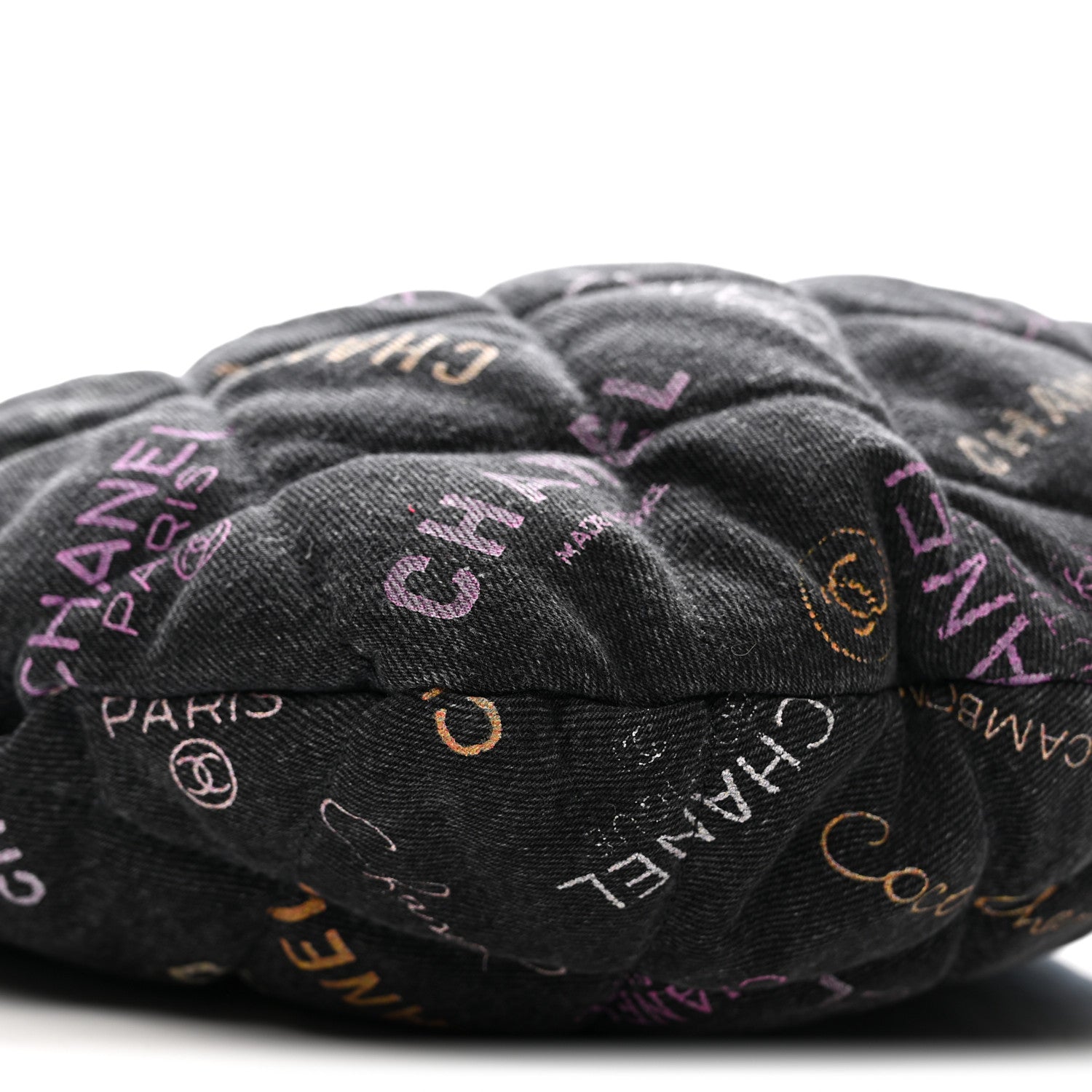 Chanel Denim Quilted Denim Mood Hobo Black Multicolor 8 of 11