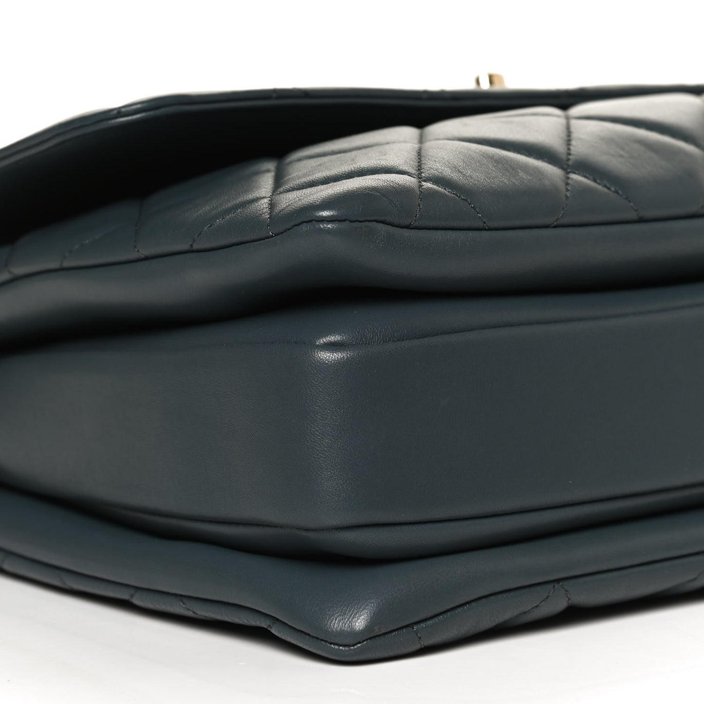 Lambskin Quilted Medium Trendy CC Flap Dual Handle Bag Blue