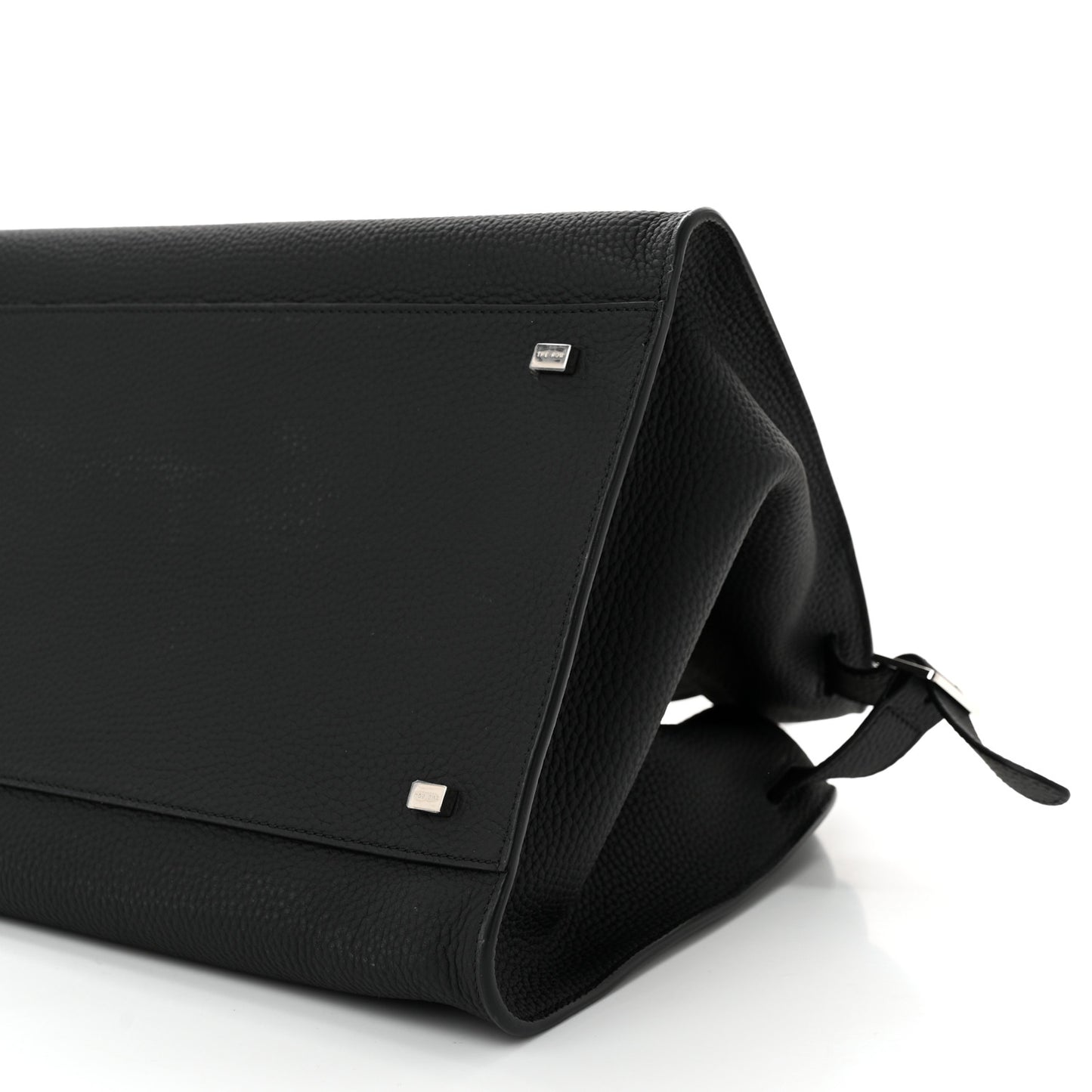 Matte Grained Calfskin Soft Margaux 15 Black