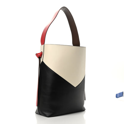 Celine Shiny Smooth Calfskin Twisted Cabas Ivory Black 3 of 11