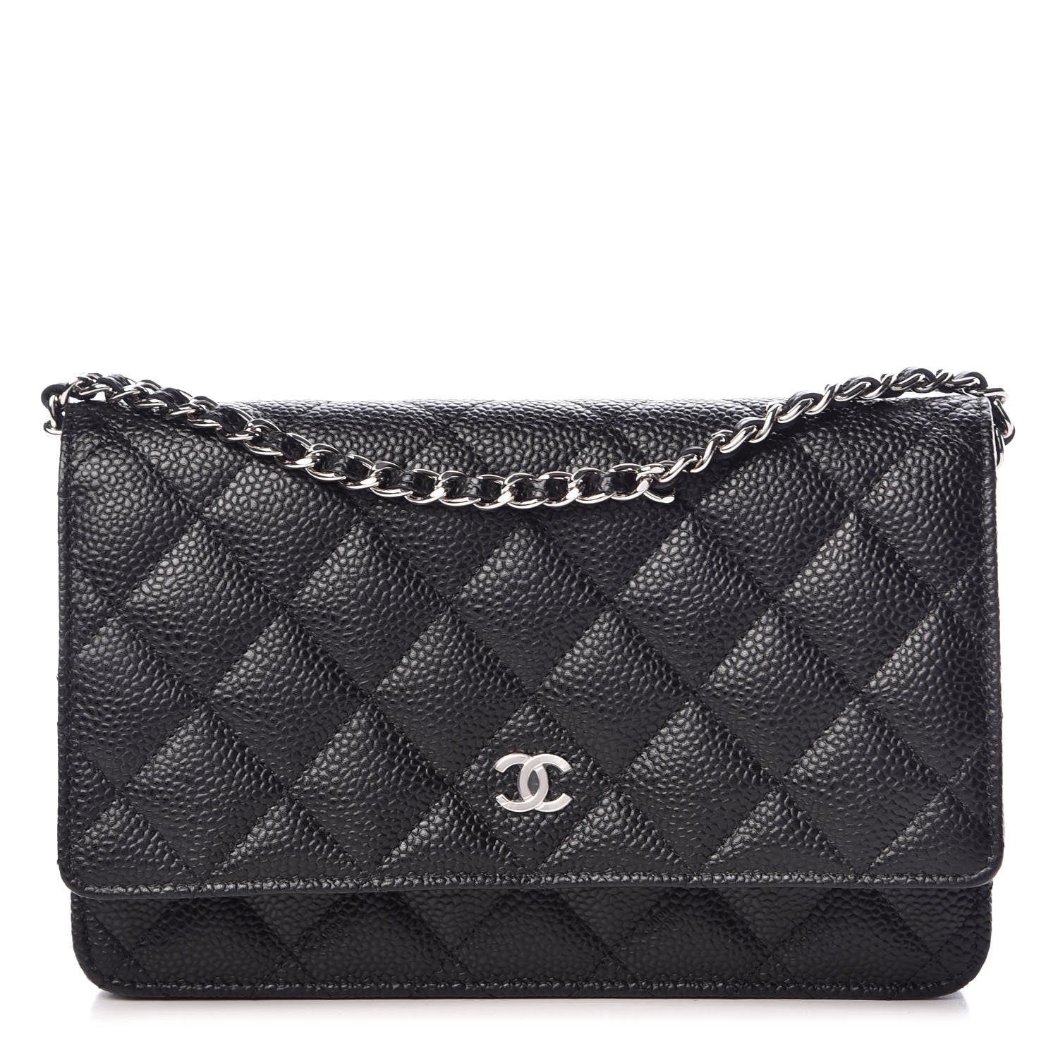 Chanel Caviar Quilted Wallet On Chain WOC Black 1 of 9