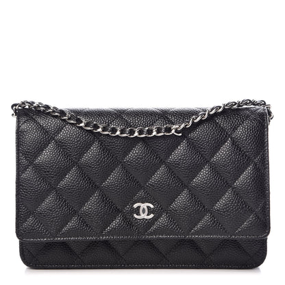Chanel Caviar Quilted Wallet On Chain WOC Black 1 of 9