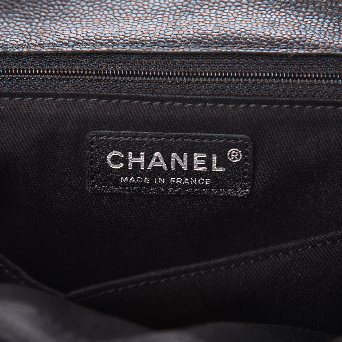 Caviar Mademoiselle Accordion Flap Black