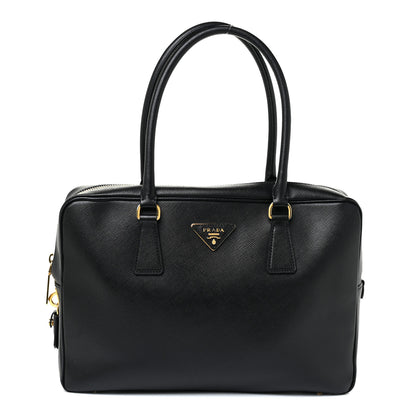 Prada Saffiano Lux Briefcase Black 1 of 14