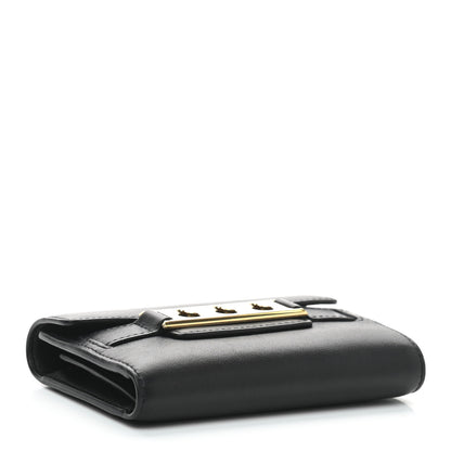 Delvaux Joy Calfskin Tempête Compact Wallet Black 4 of 6