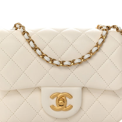 Chanel Lambskin Quilted Mini Pearl Crush Flap White 8 of 10
