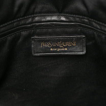 Saint Laurent Patent Crocodile Embossed Raspail Tote Black 6 of 9