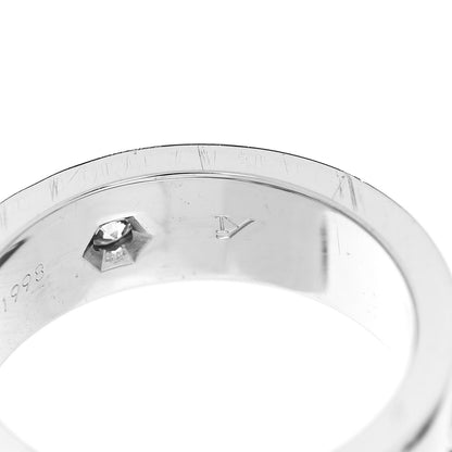 Cartier 18K White Gold 3 Diamond 5.5mm LOVE Ring 47 4 6 of 6