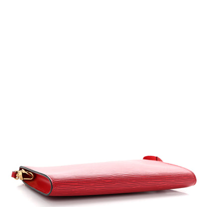 Louis Vuitton Epi Pochette Accessories 24 Castillan Red 4 of 11