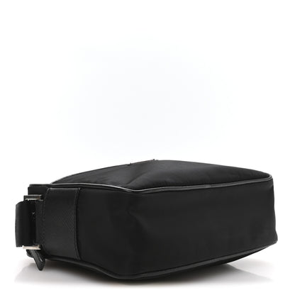 Prada Re-Nylon Vela Saffiano Pocket Double Zip Shoulder Bag Black 4 of 11