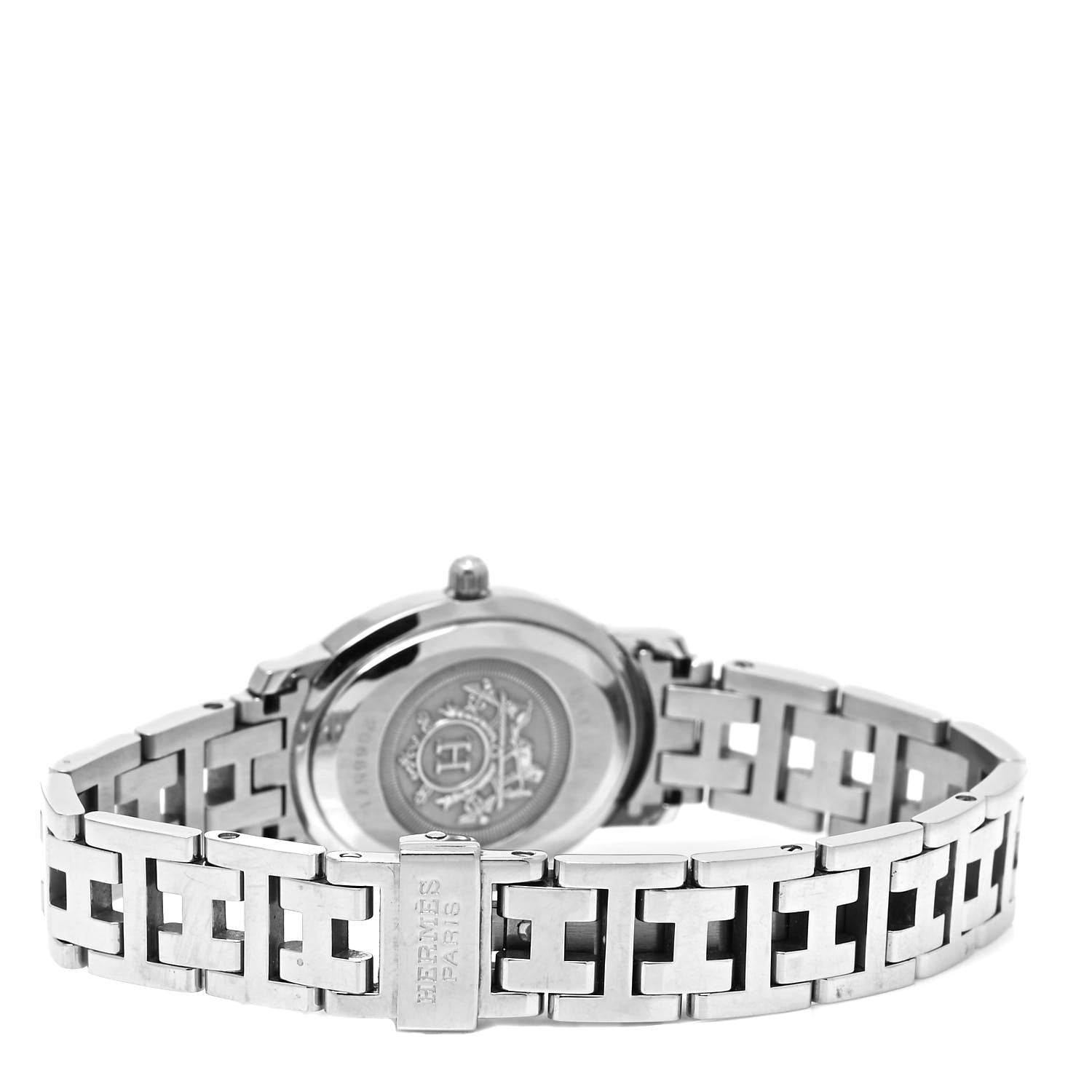 Hermes Stainless Steel 22mm Clipper Oval Quartz Watch 3 of 5