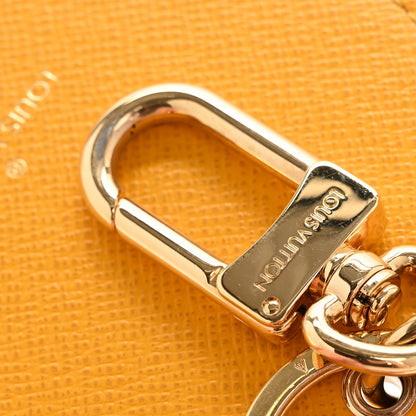 Louis Vuitton Monogram 2022 Christmas Animation New York Soho Bag Charm Key Ring Yellow 4 of 5