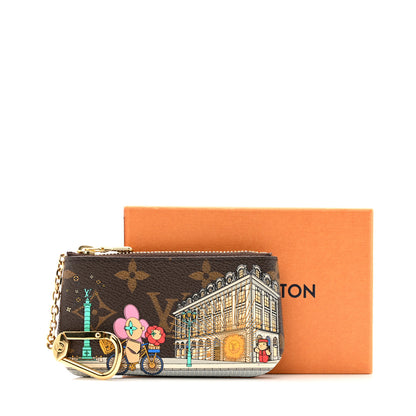 Louis Vuitton Monogram 2022 Christmas Animation Paris Key Pouch Pink 10 of 10