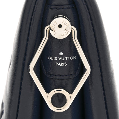 Louis Vuitton Lambskin Embossed Monogram Coussin PM Navy 8 of 12