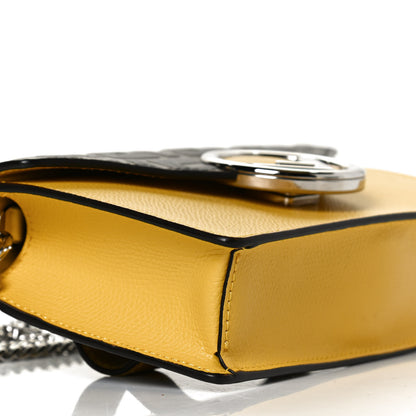 Fendi Vitello Cruise F is Fendi Bi-Color FF 1974 Embossed Envelope Belt Bag Maya Black Sunflower 10 of 10