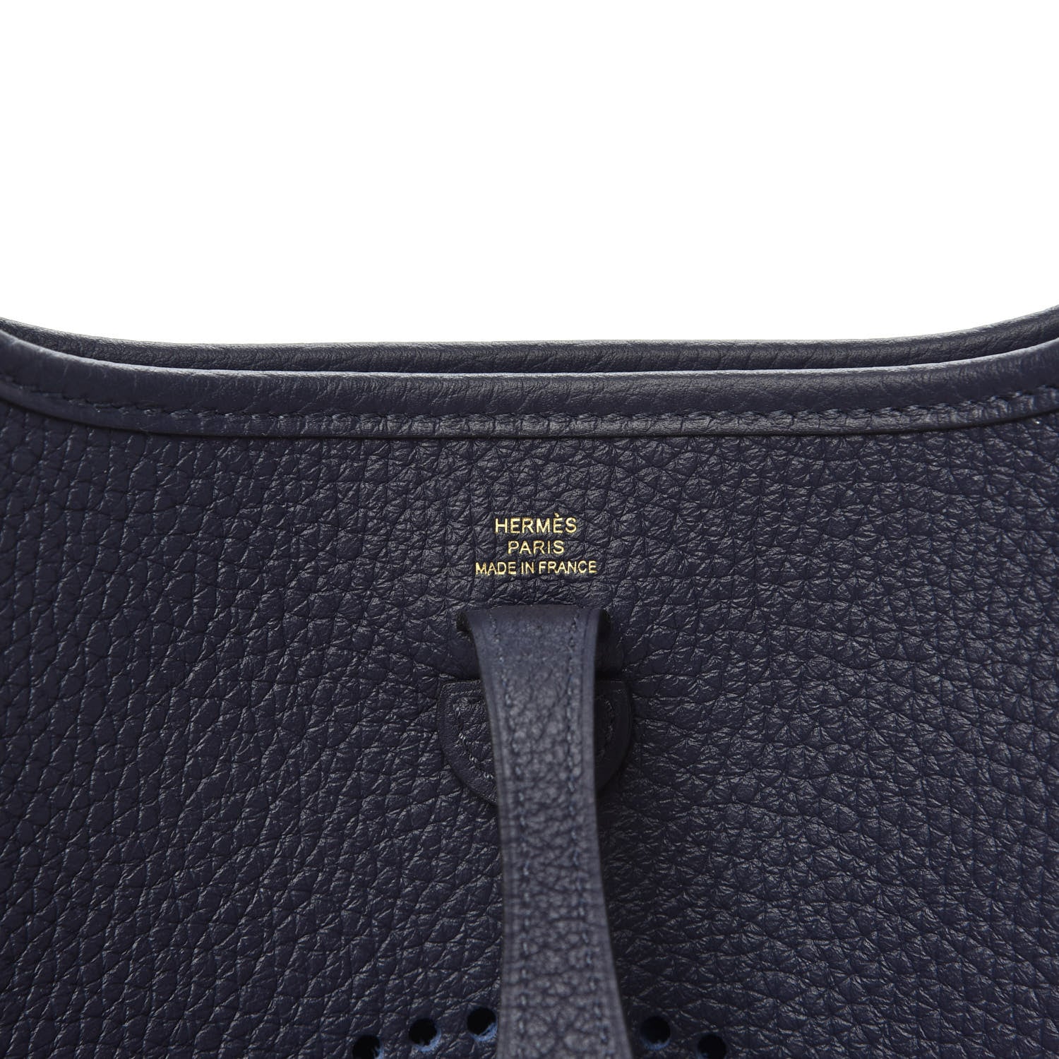 Hermes Taurillon Clemence Evelyne TPM Bleu Nuit 6 of 10
