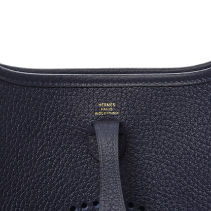 Hermes Taurillon Clemence Evelyne TPM Bleu Nuit 6 of 10