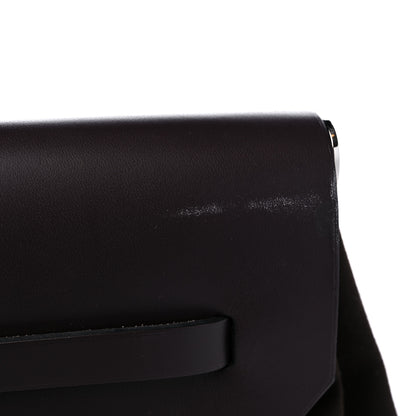 Hermes Military Toile Vache Hunter Herbag Zip Retourne Cabine Bag Ebene 13 of 14