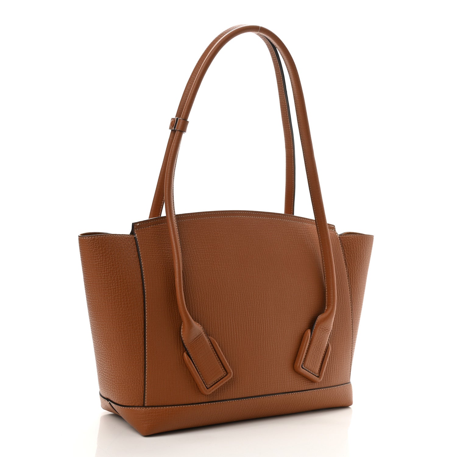 Bottega Veneta Grainy Calfskin Small Arco Wood 1131224 – FASHIONPHILE