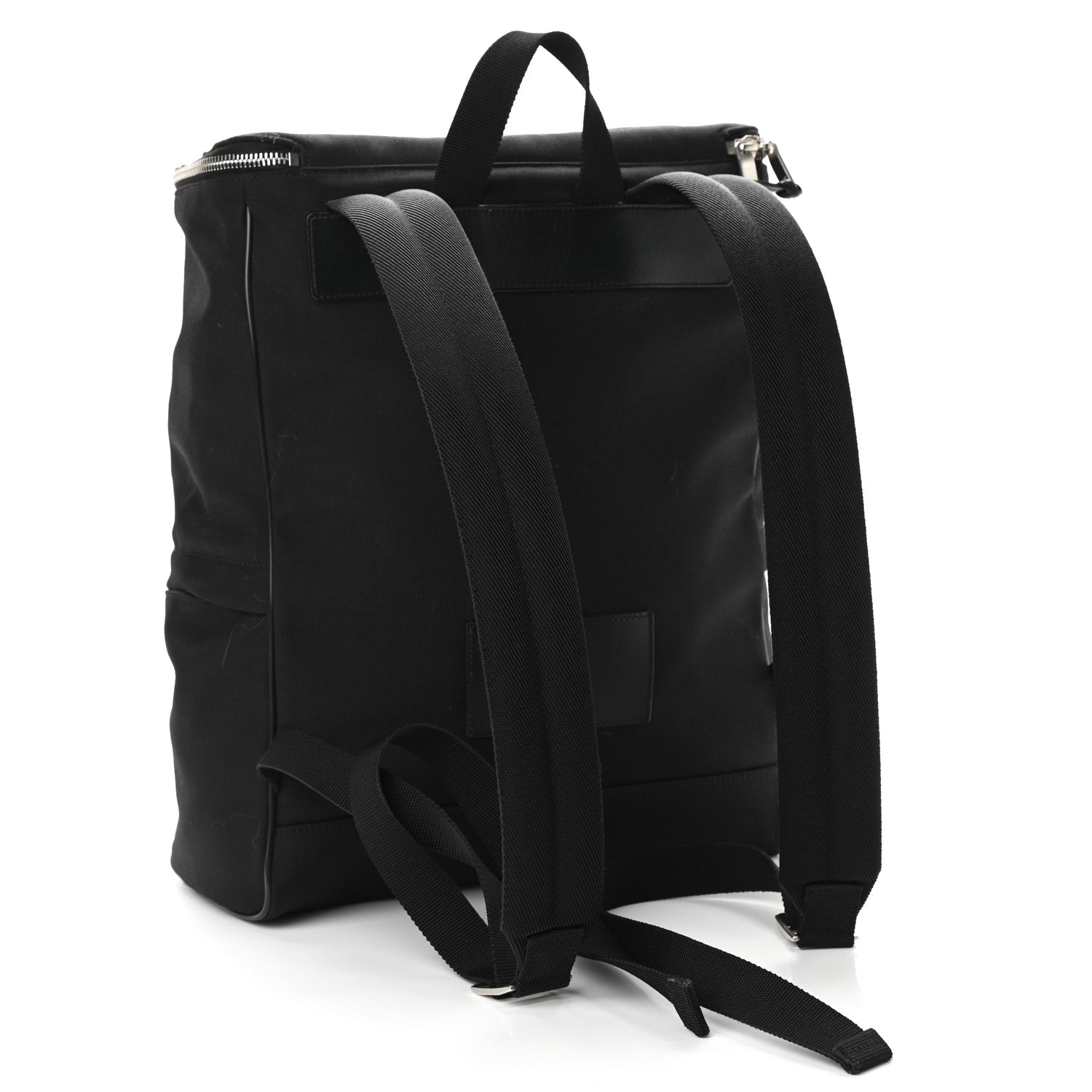 Saint Laurent Canvas Calfskin Sid Backpack Black 3 of 13