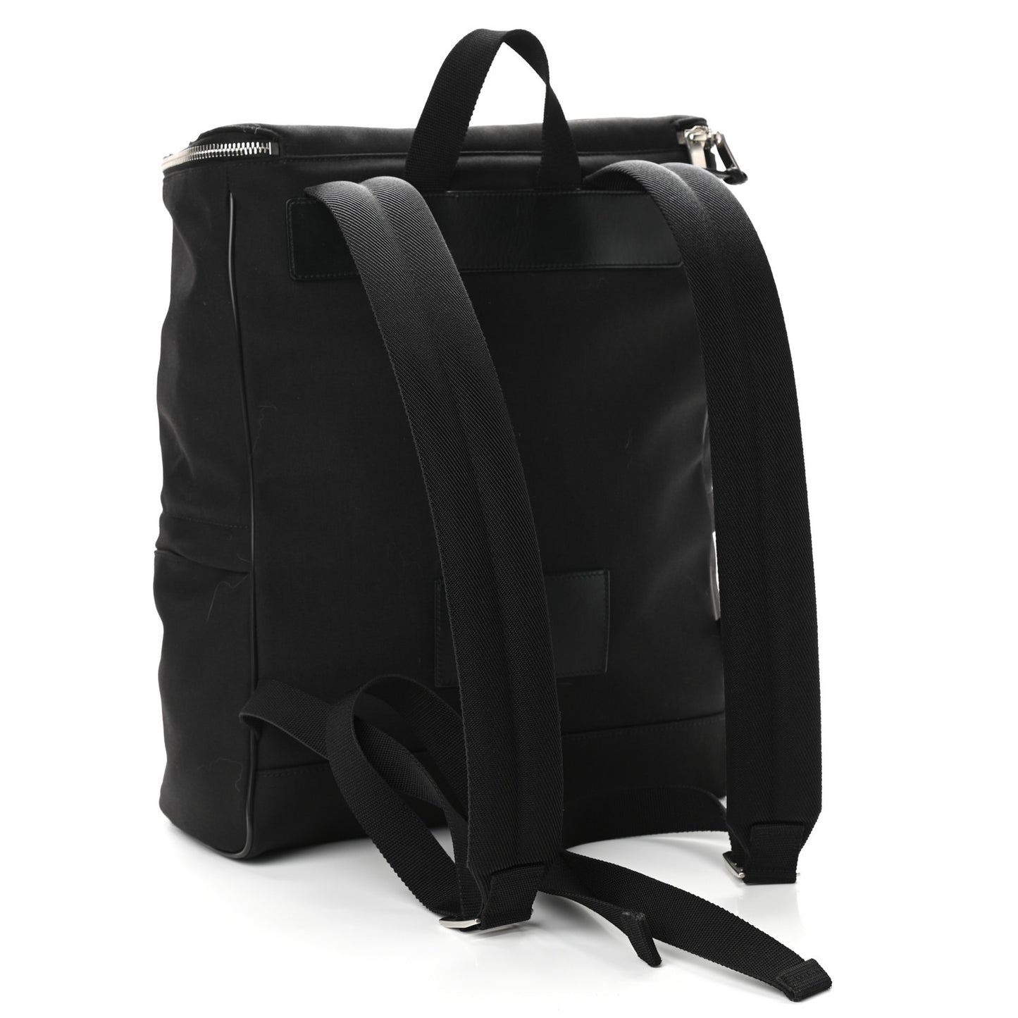 Canvas Calfskin Sid Backpack Black