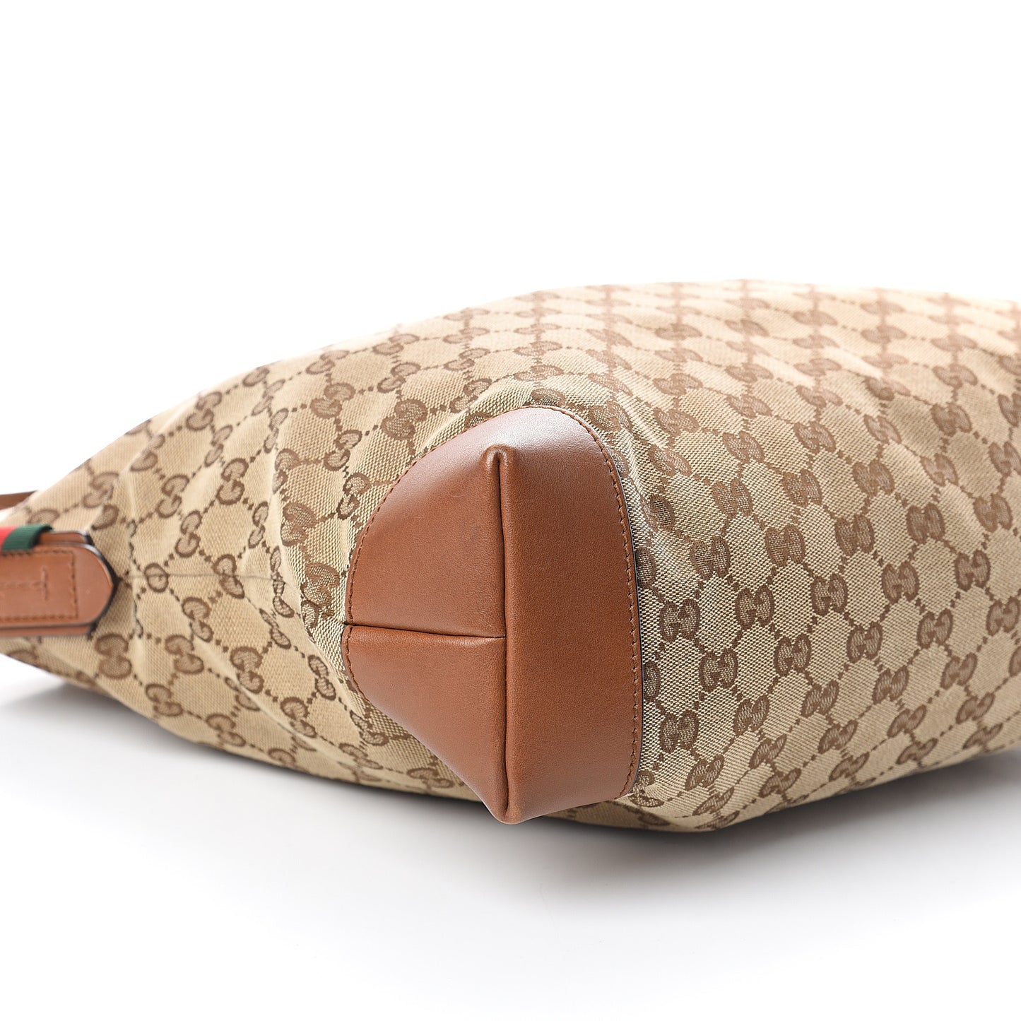 Monogram Large Flat Messenger Bag Brown