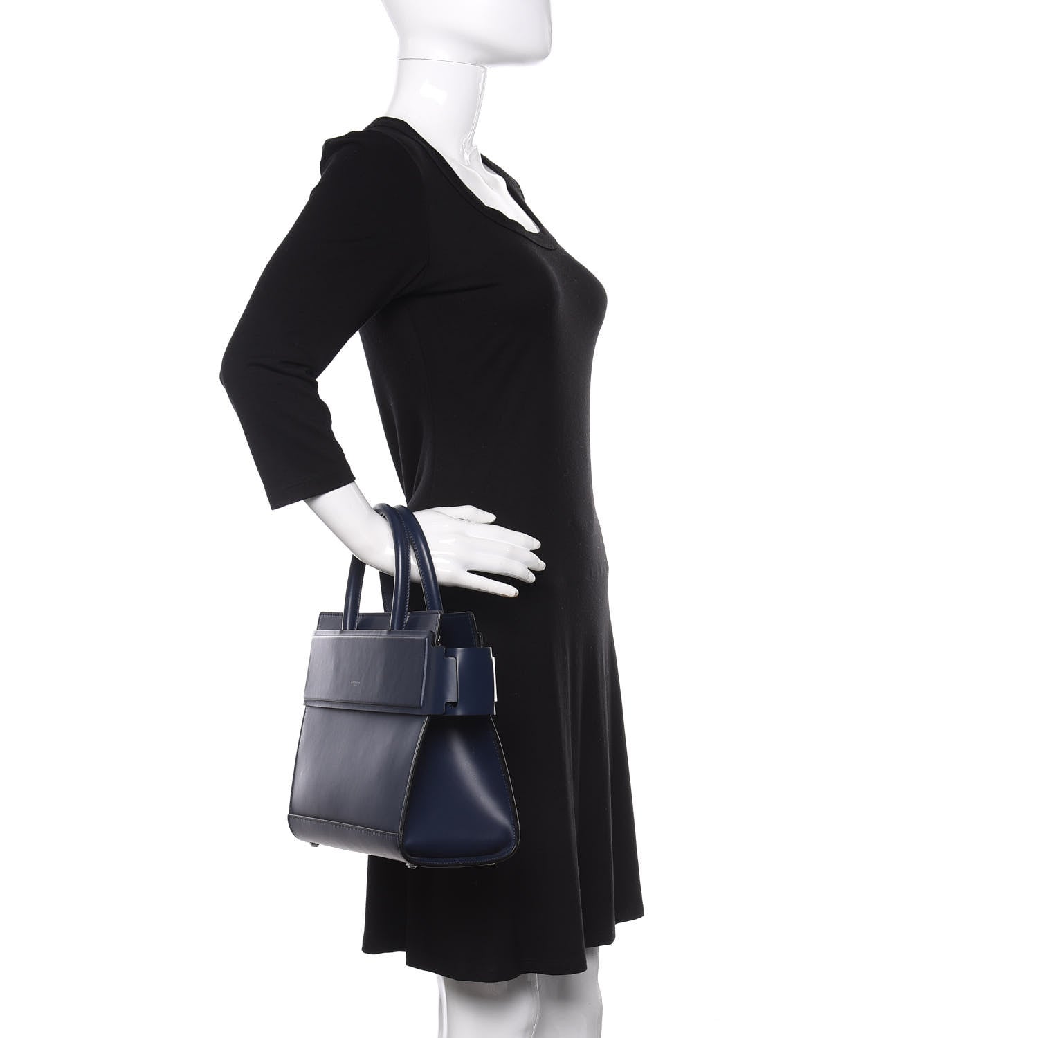 Givenchy Smooth Calfskin Small Horizon Satchel Night Blue 3 of 9
