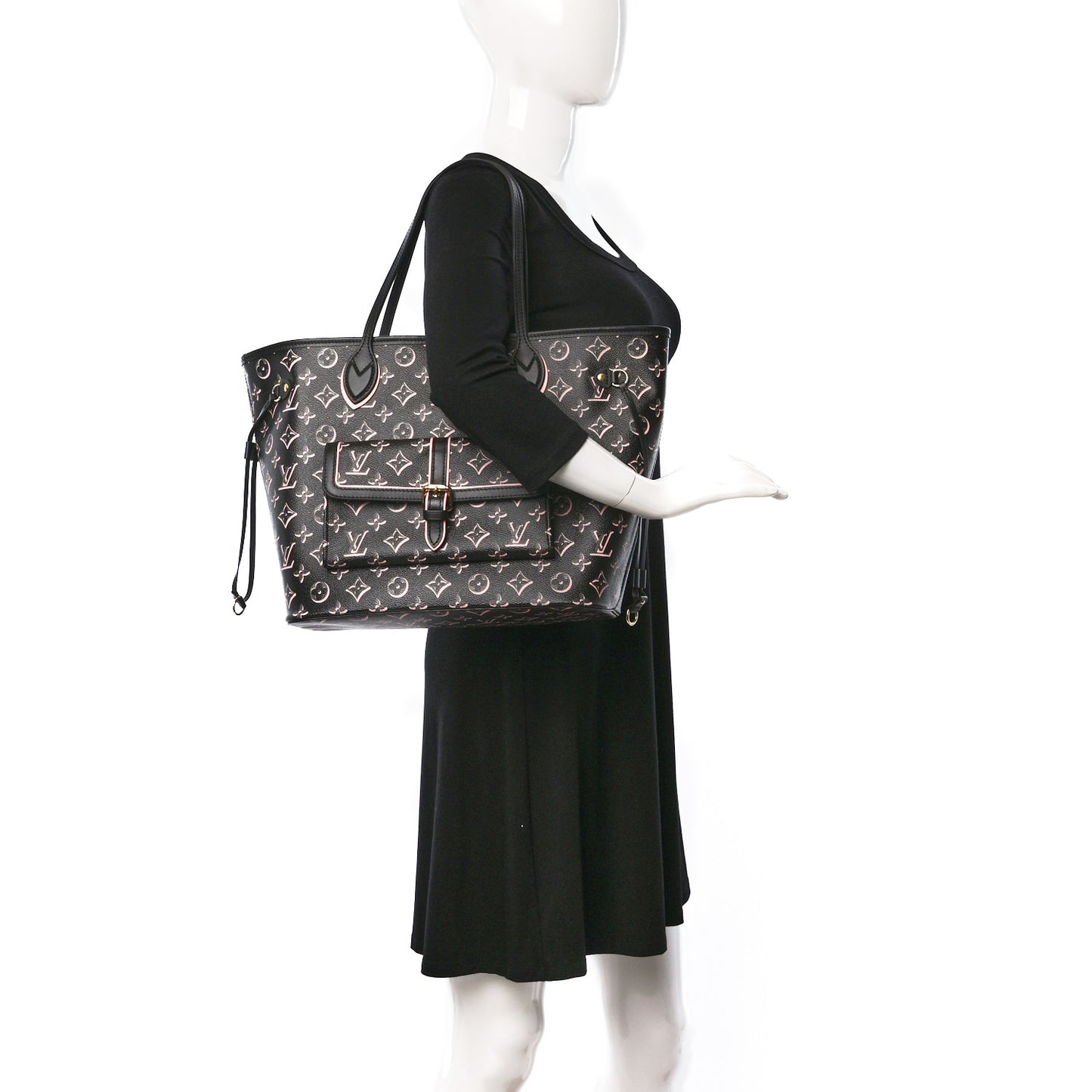 Monogram Fall For You Neverfull MM Black